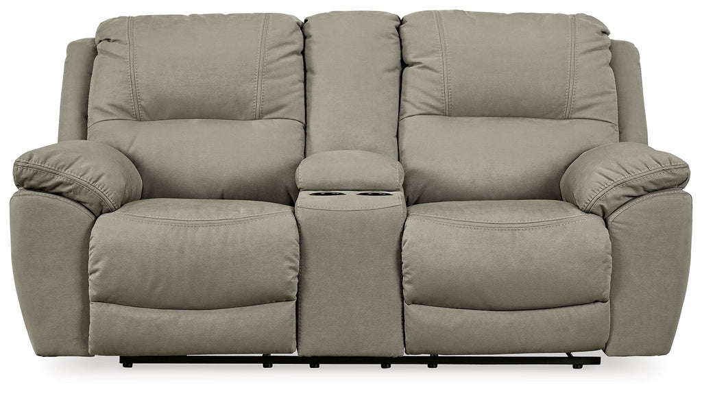 Next-Gen Gaucho - DBL Rec Loveseat w/Console - Putty