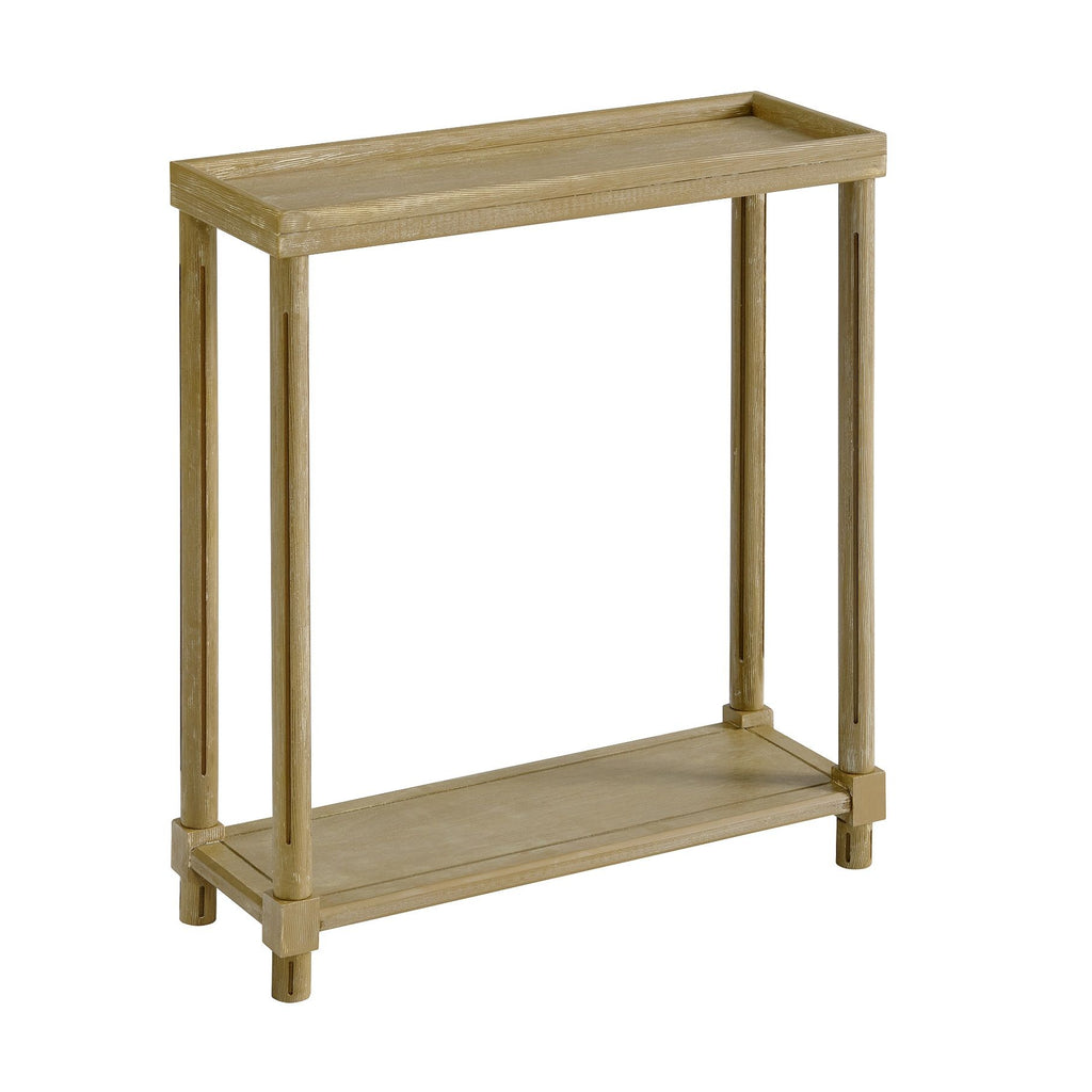 Narrow Side End Tables With Shelf (Set of 2)