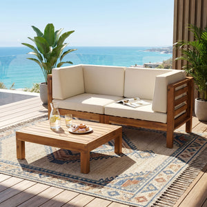 Oana - 3 Piece Love Seat Set With Coffee Table