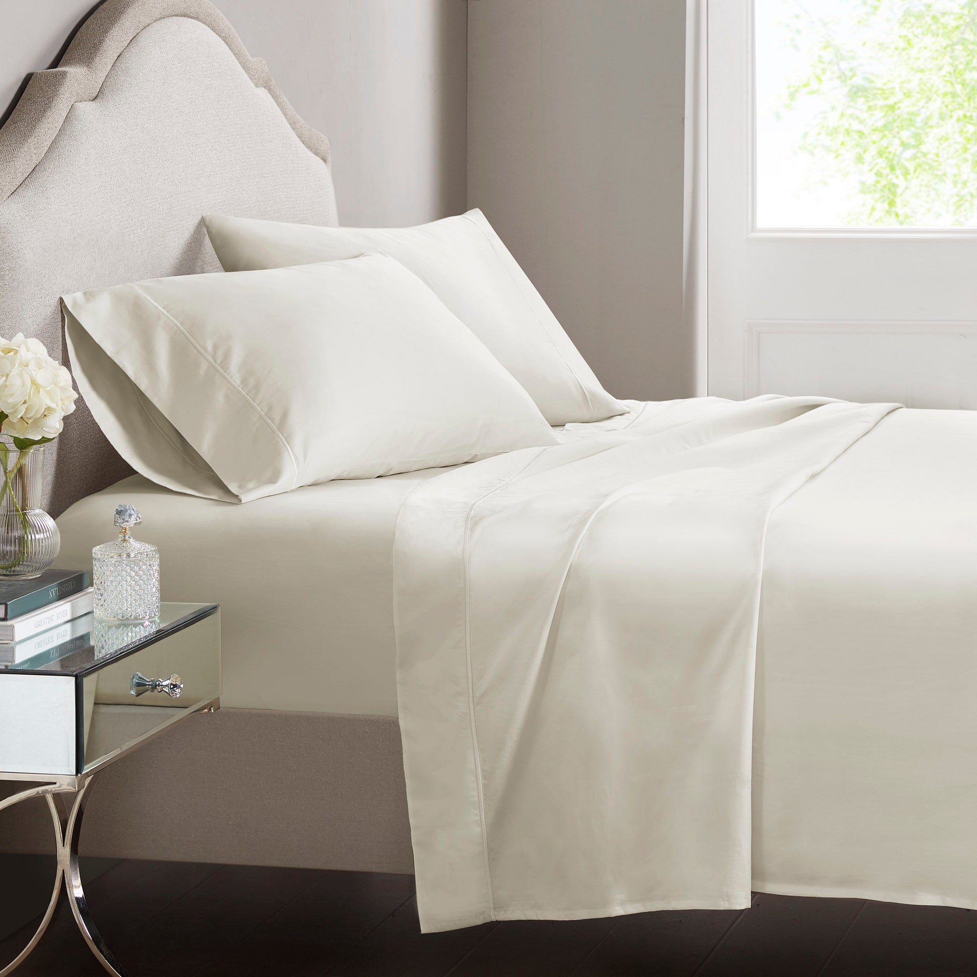 Luxury Egyptian - Standard Pillowcases - Ivory