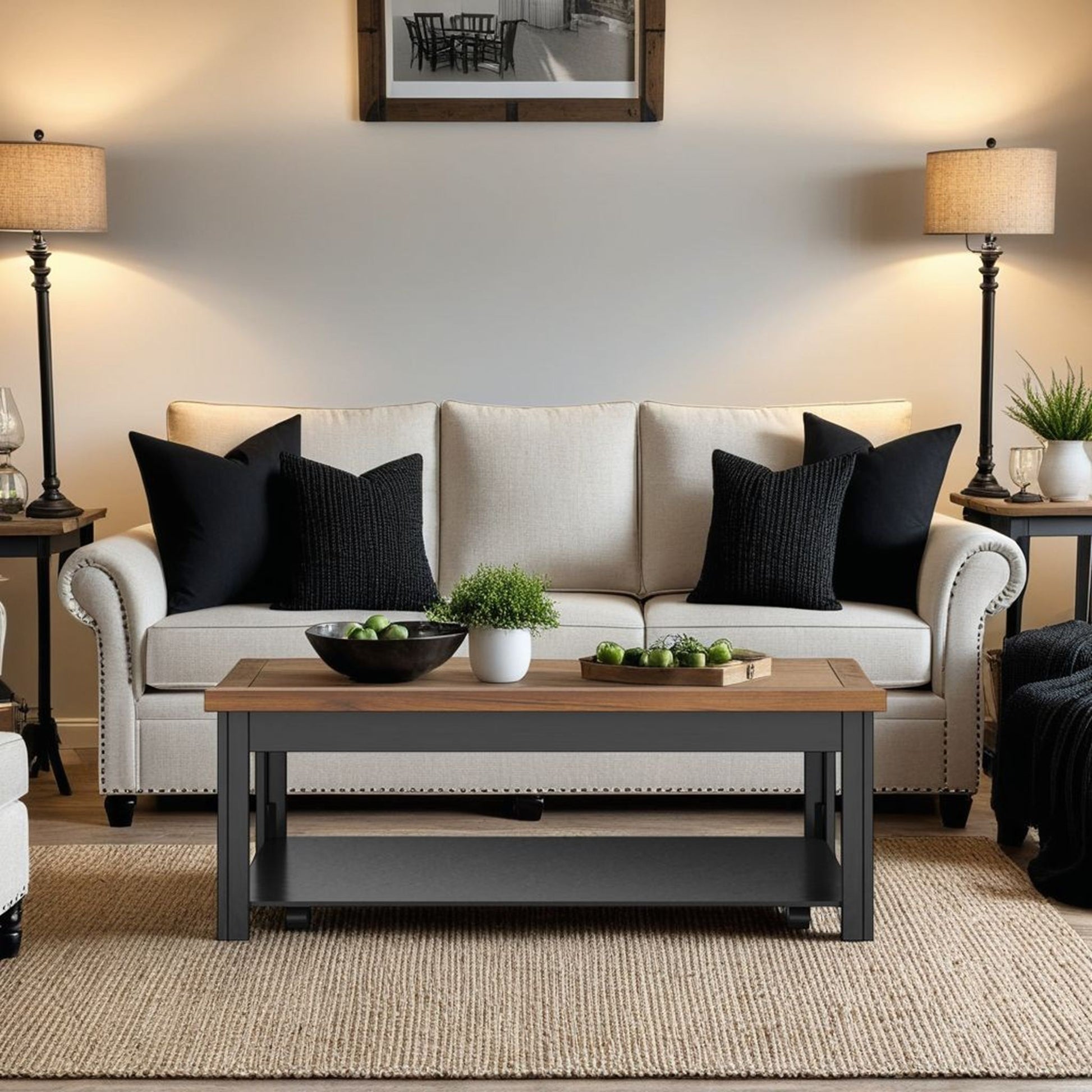 Coffee Table - Black / Whiskey