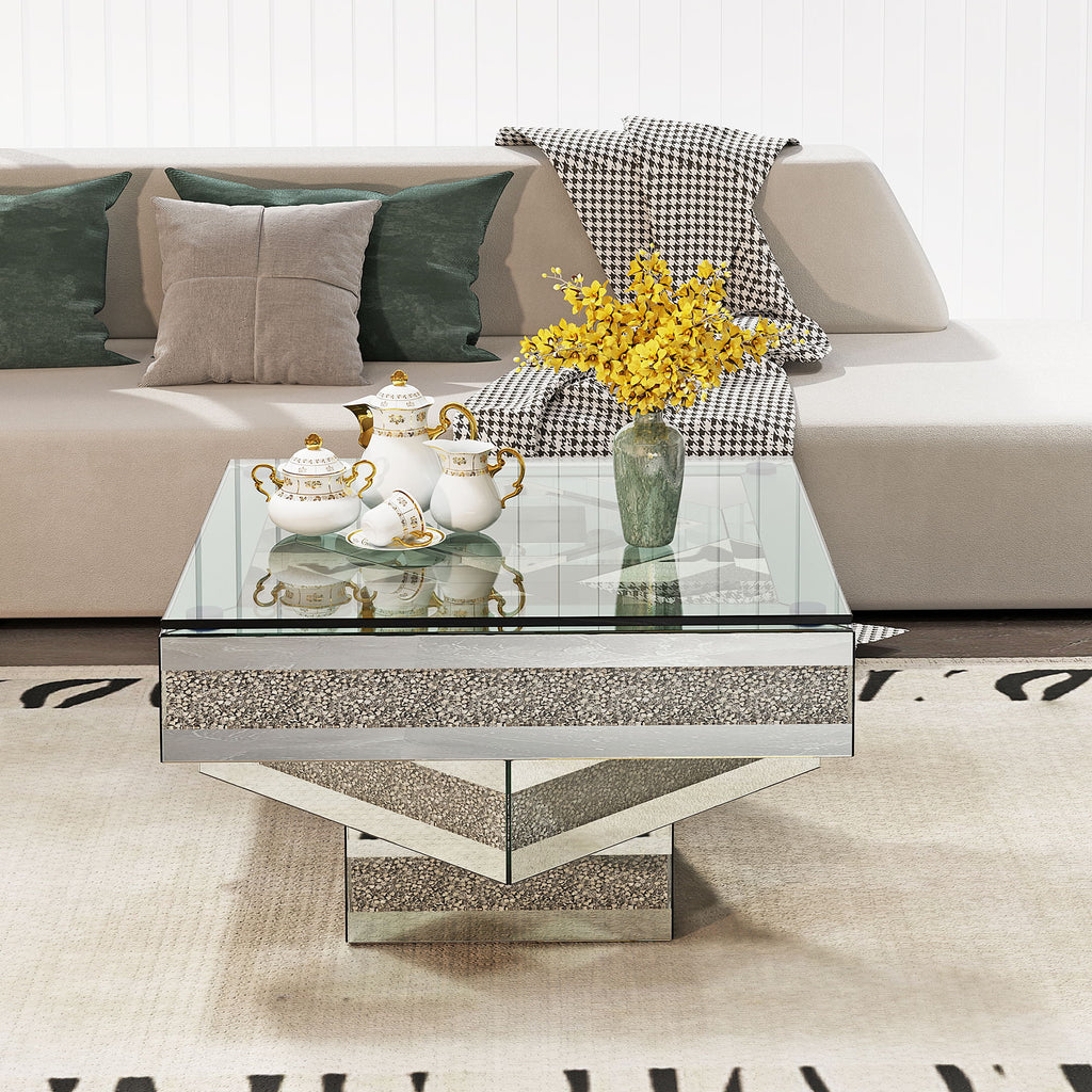 Coffee Table - Silver - Mirror