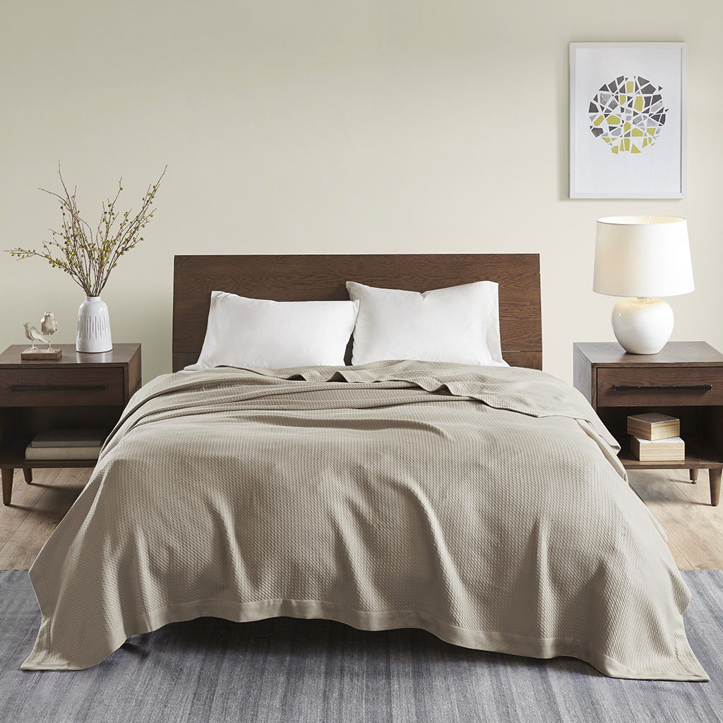 Egyptian Cotton - Full Blanket - Khaki