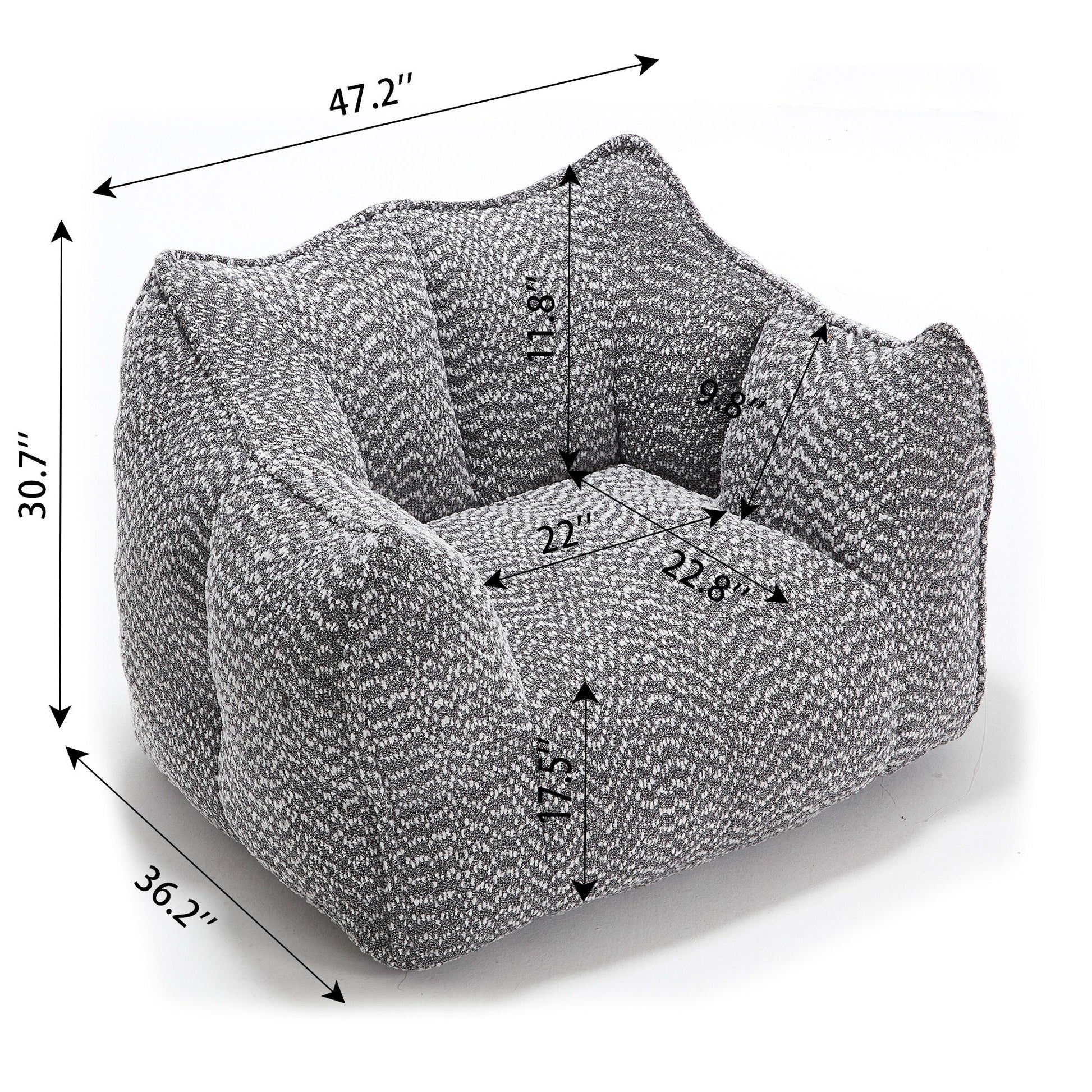Comfortable Chenille Sofa Chairs With Highly Resilient Foam For Living Rooms And Bedrooms