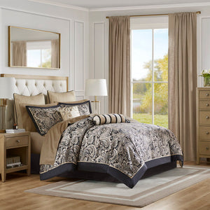 Aubrey - California King Complete Bed (Set of 12) - Black