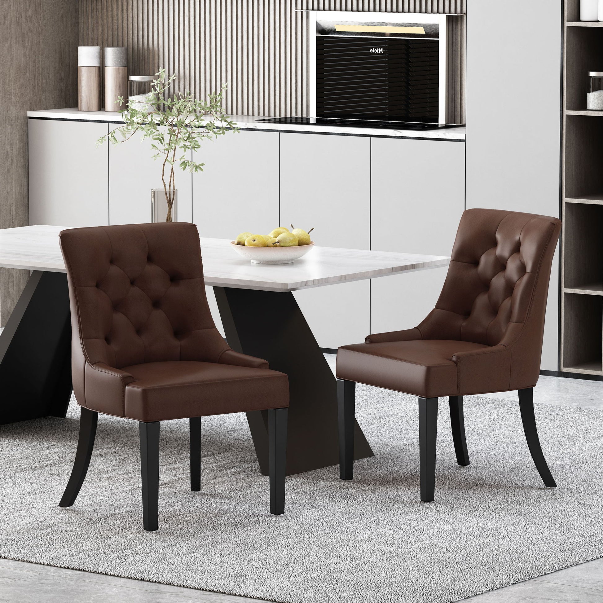Cheney - Contemporary Dining Chair Tufted Upholstery (Set of 2)