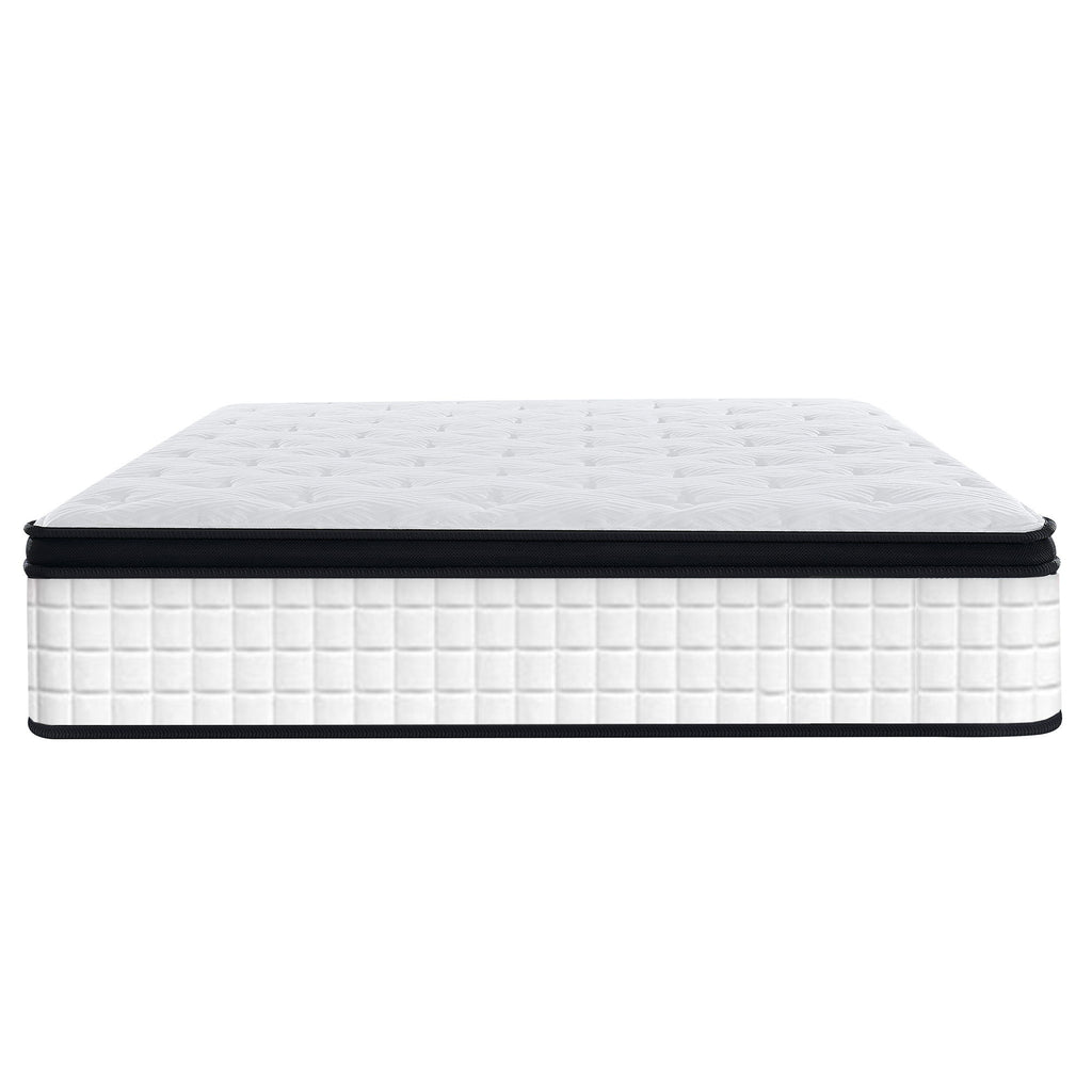 12" Hybrid Mattress Individual Pocket Spring, 7 Zoned Memory Foam