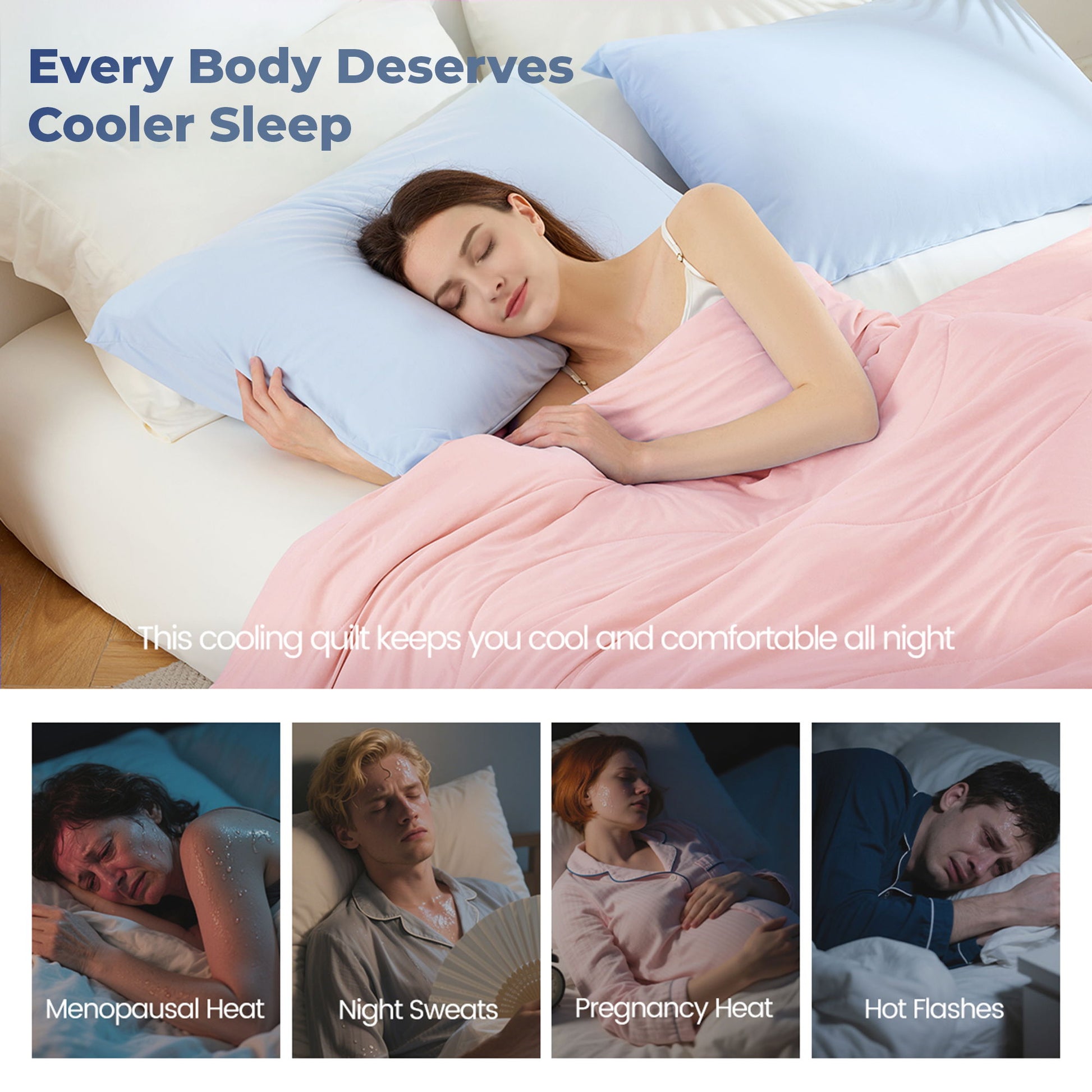 Ice Touch - Sublime Serenity Luxury Comforter Fabric - Pink