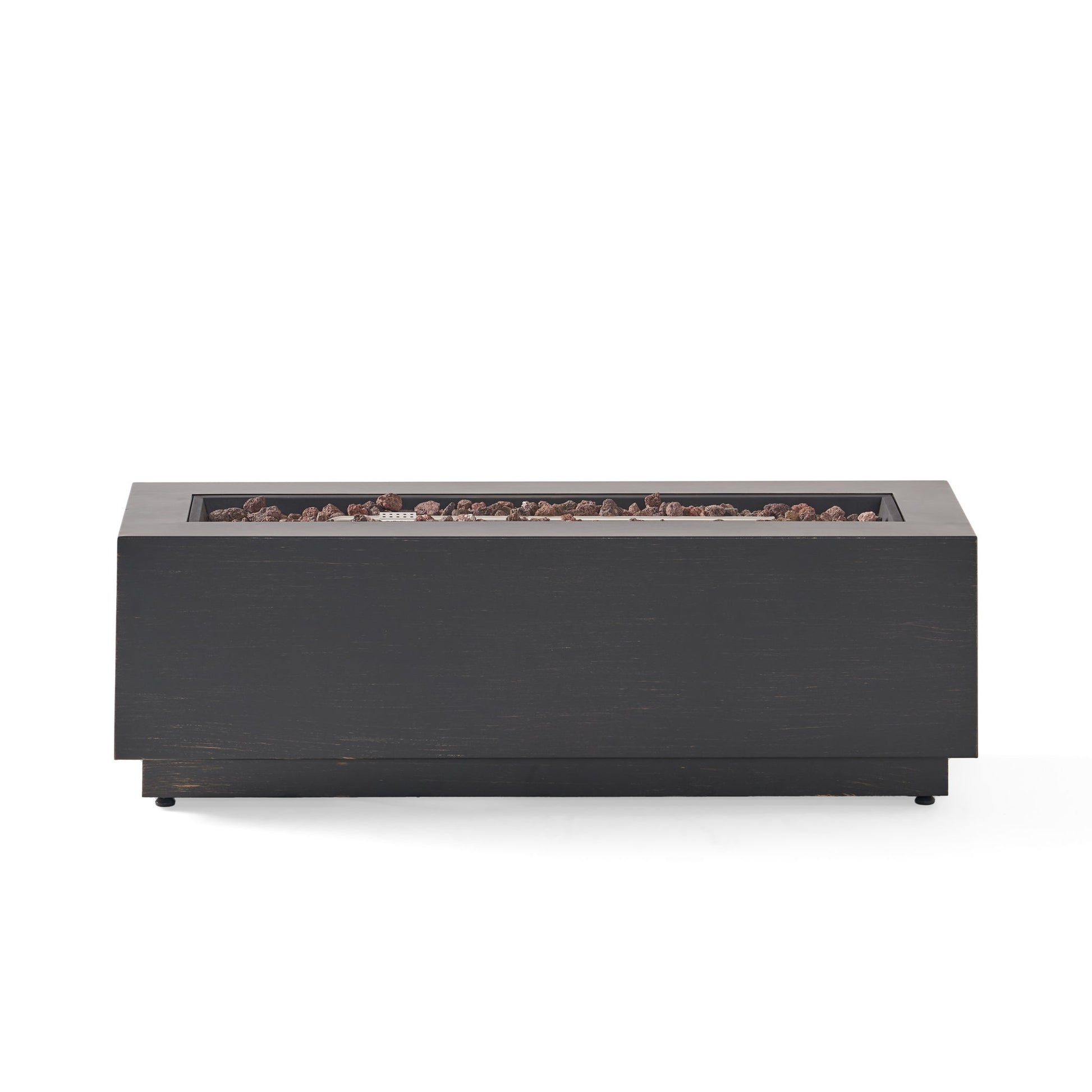 Modern Rectangular Iron Fire Pit 50,000 Btu