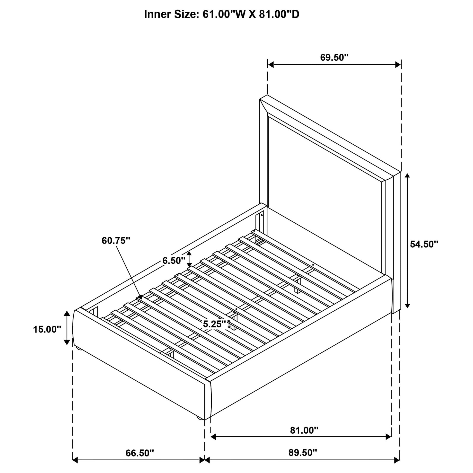 Brandon - Upholstered Platform Bed