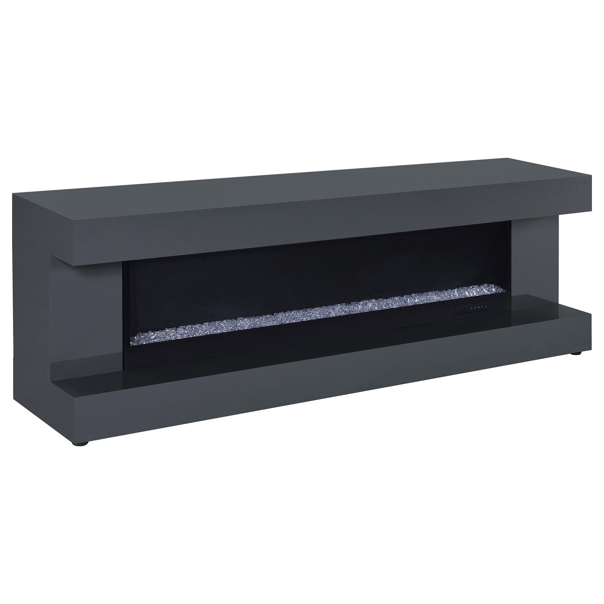 TV Stand Fireplace Console With Bluetooth Speaker