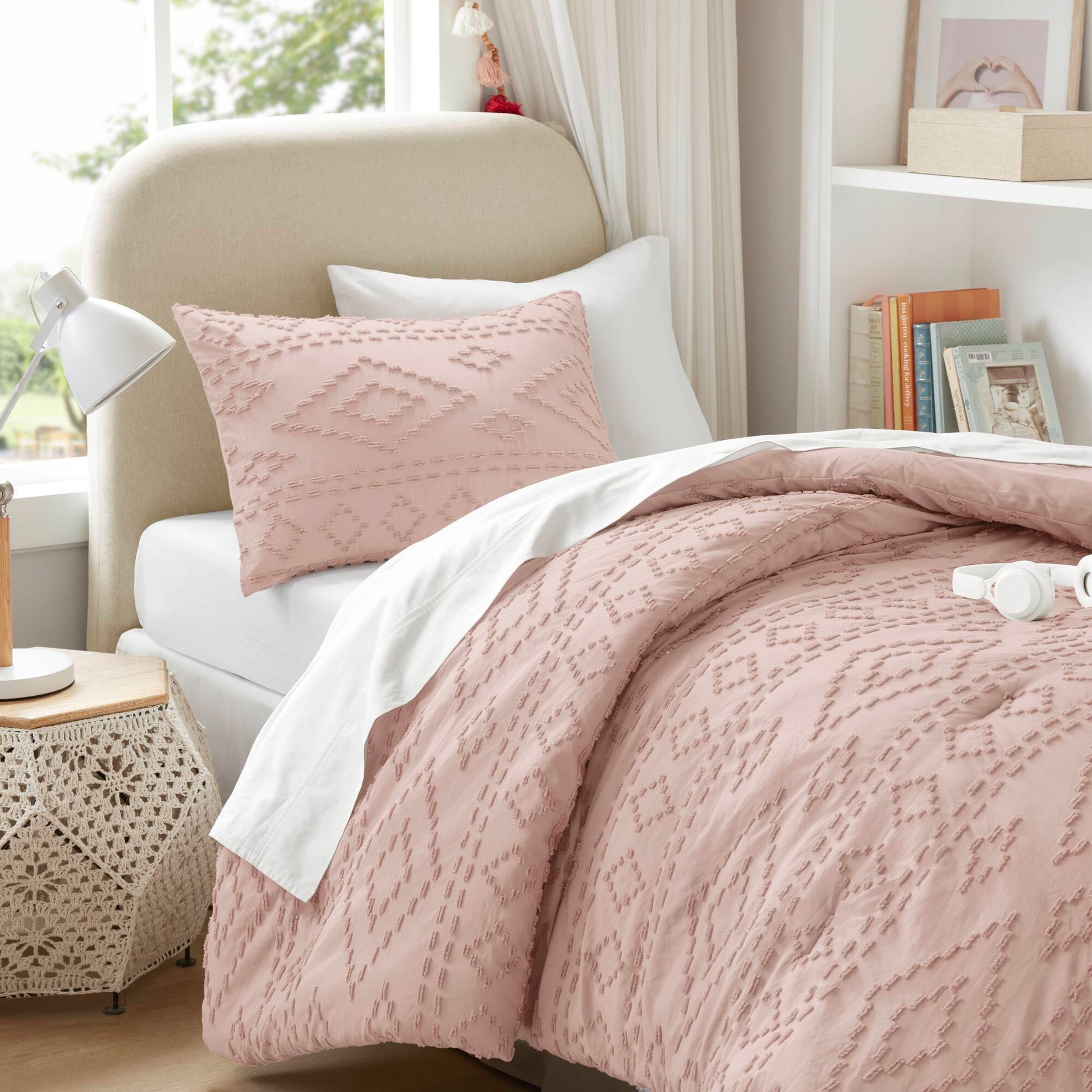 Gigi - King/California King Comforter Mini Set - Pink
