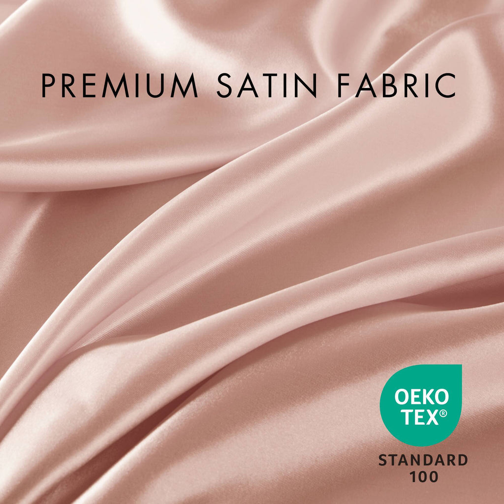 Satin - 4 Piece Twin Luxury Sheet Set - Blush