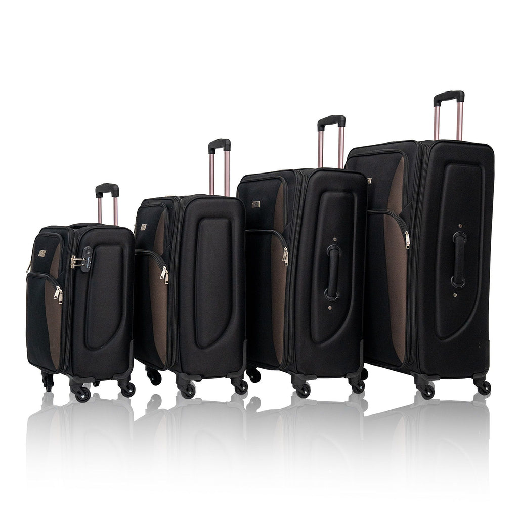 4 Piece Set Softshell Luggage