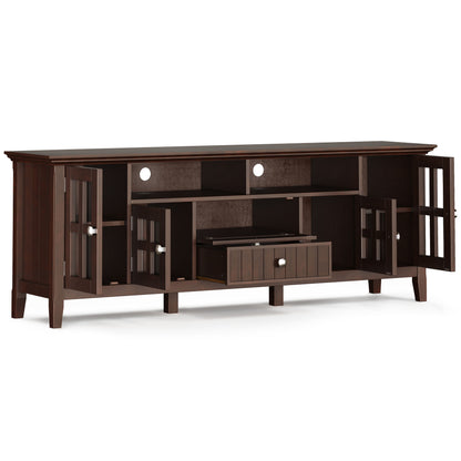 Acadian - 72" Wide TV Media Stand - Brunette Brown