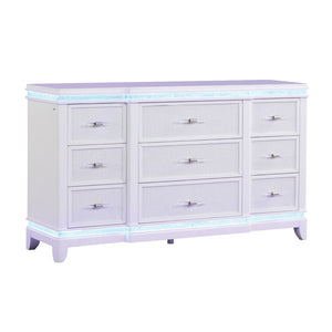 9 Drawer Dresser - White