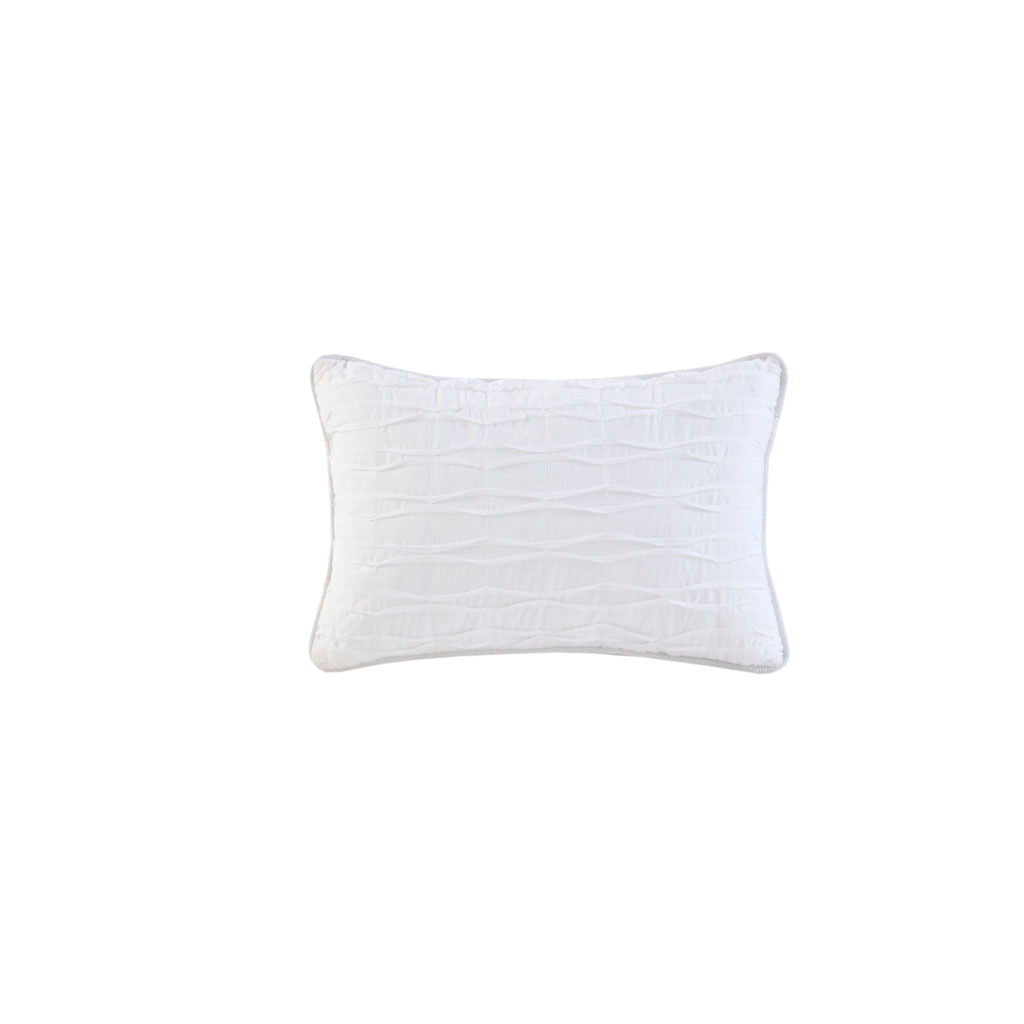 Nicolette - King 4 Piece Duvet Cover Set - White