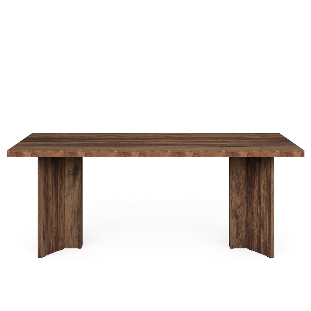 Executive Desk, Vintage Computer Workstation With Thickened Tabletop