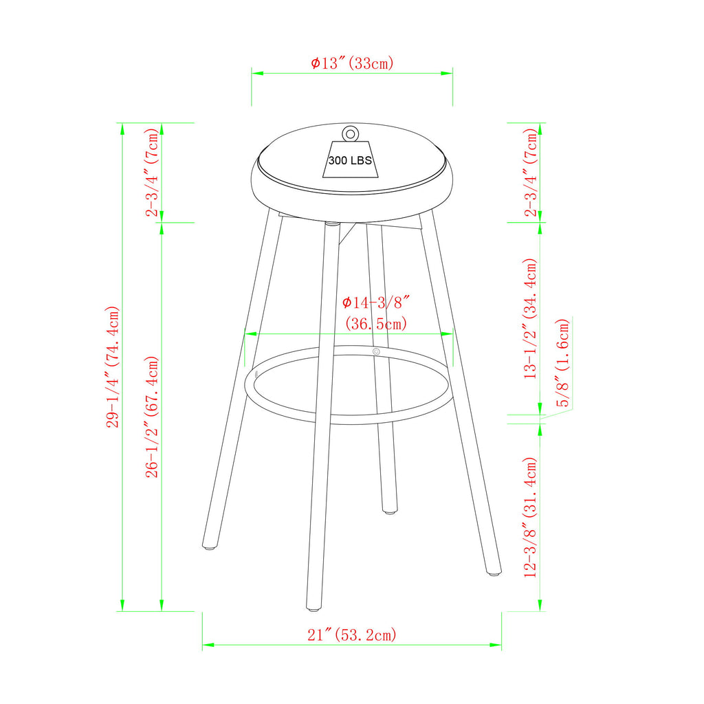 Echoize - Bar Stool - Emerald
