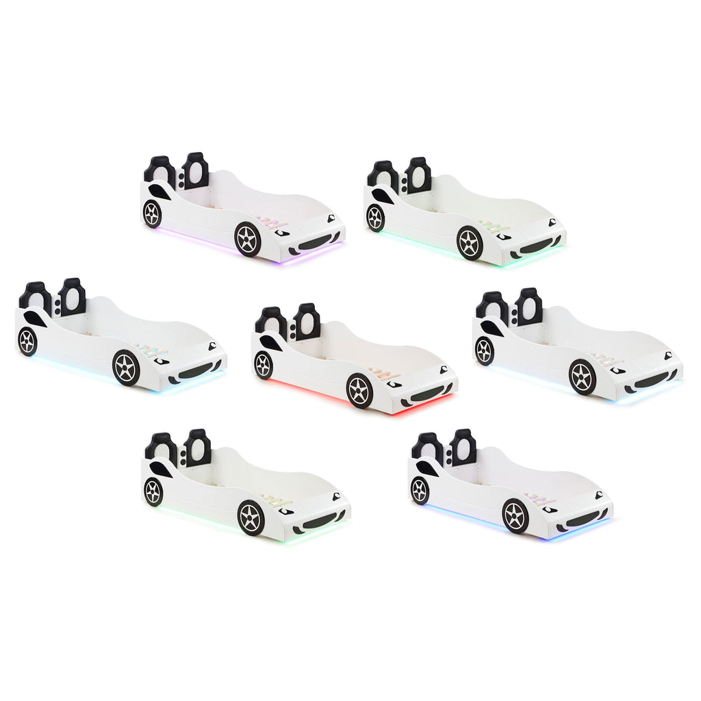 Solana - Race Car Bed With Underglow Lights