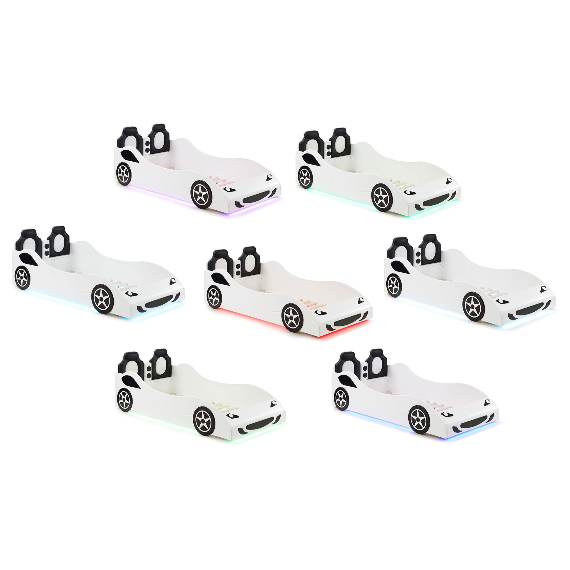 Solana - Race Car Bed With Underglow Lights