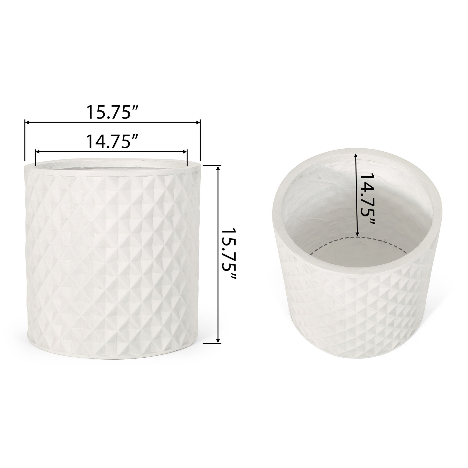 Planter - Antique White