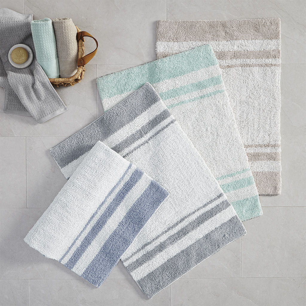 Spa - 24" x 72" Reversible Bath Rug - Aqua
