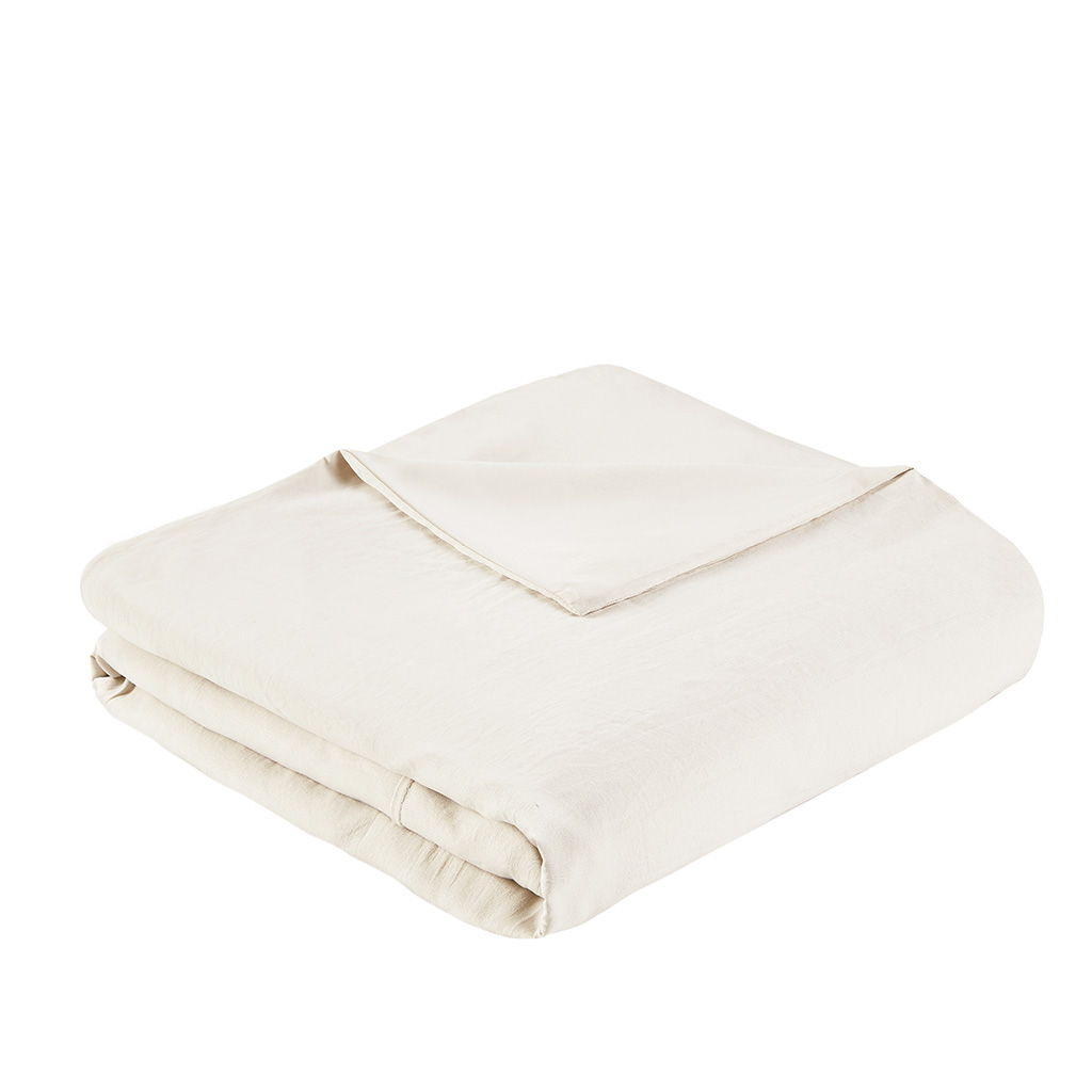 Porter - King Soft Washed Pleated Comforter Set - Neutral