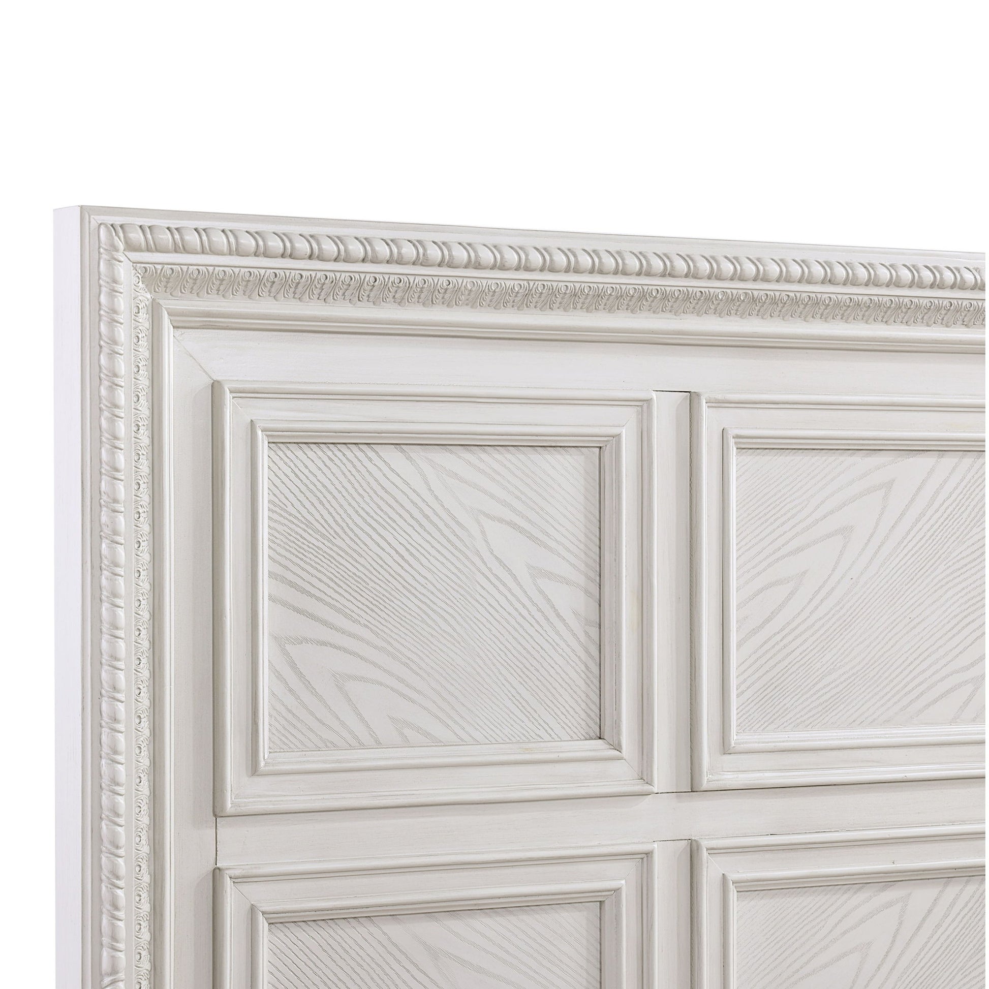 Geometric Design Headboard Panel Bed