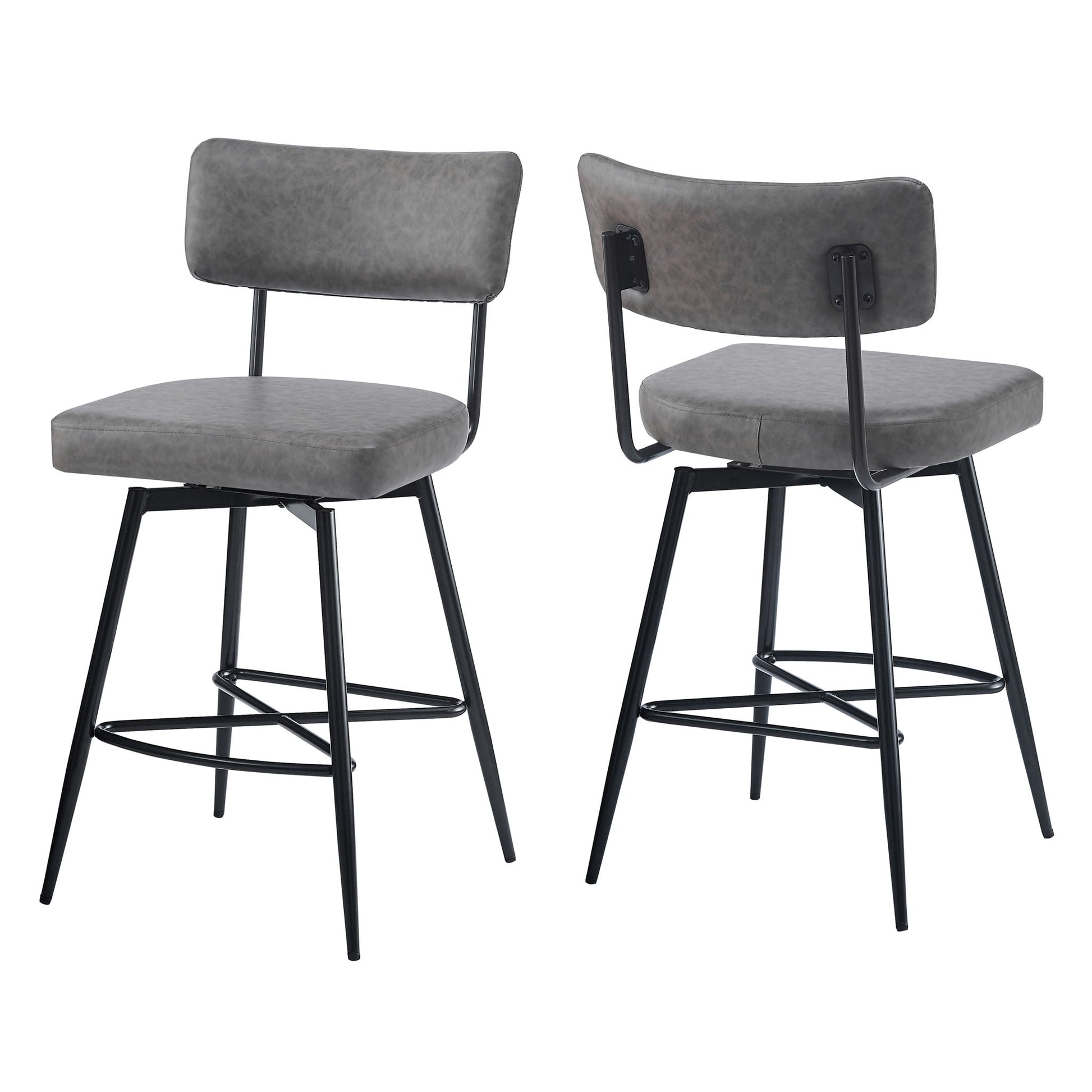 Retro Swivel Counter Stools (Set of 2)