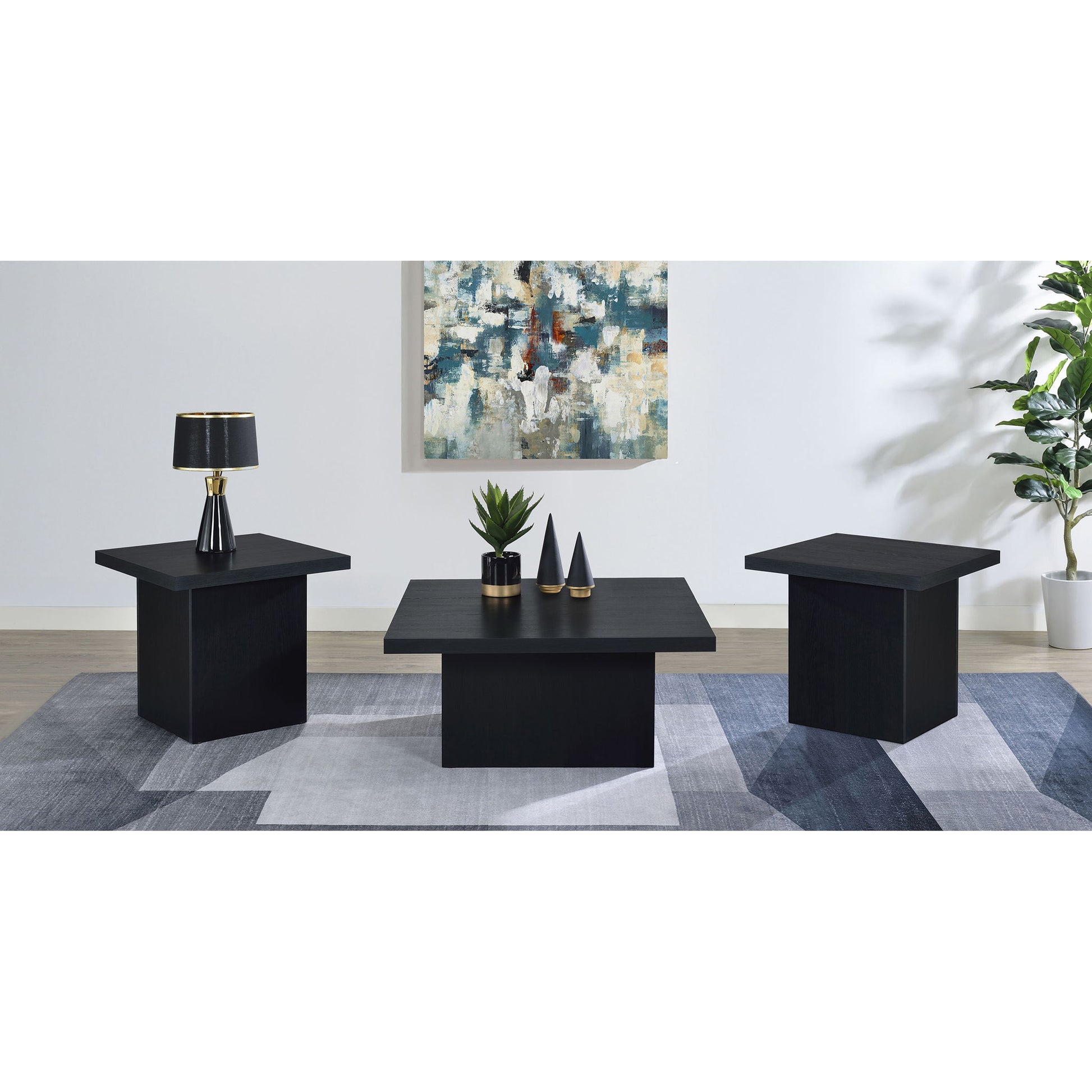 Eldridge - Coffee Table Set With Square Tops