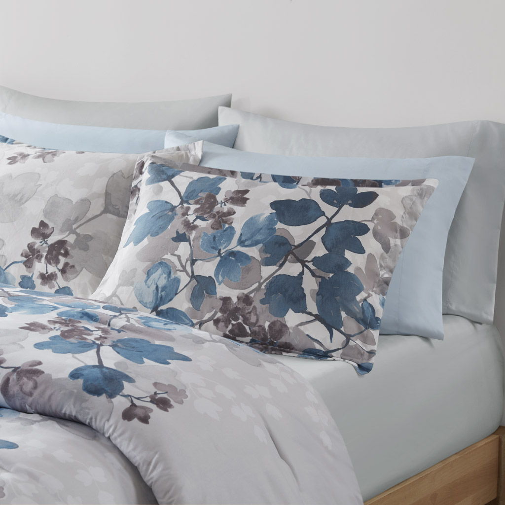 Alexis - Twin Comforter Set With Bed Sheets - Blue