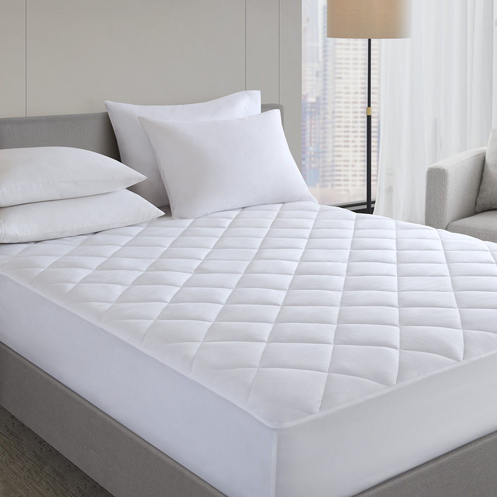 Microfiber Premium - King Mattress Pad - White
