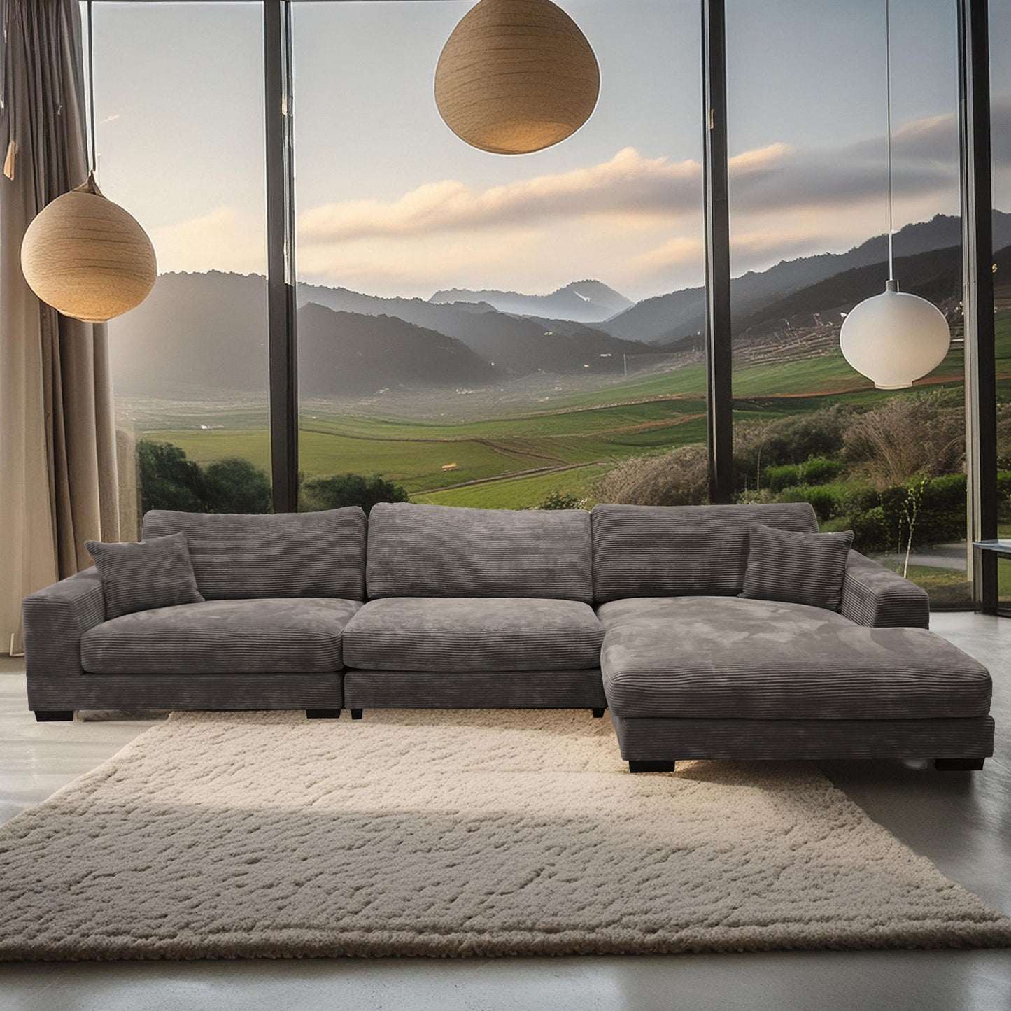 Bella - Corduroy Sectional