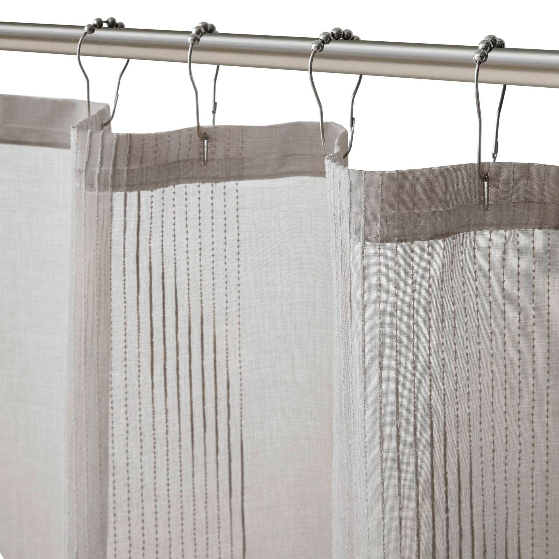 Anna - Sheer Shower Curtain - Gray