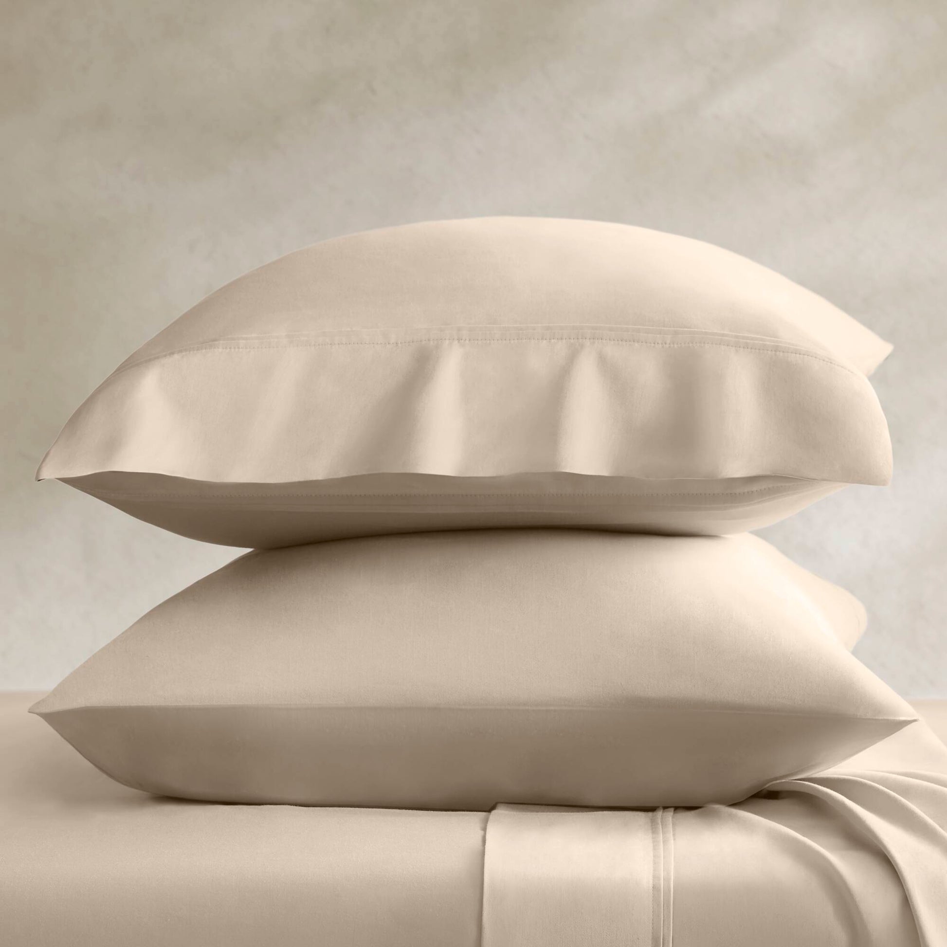 King Sateen Pillowcase Set - Linen