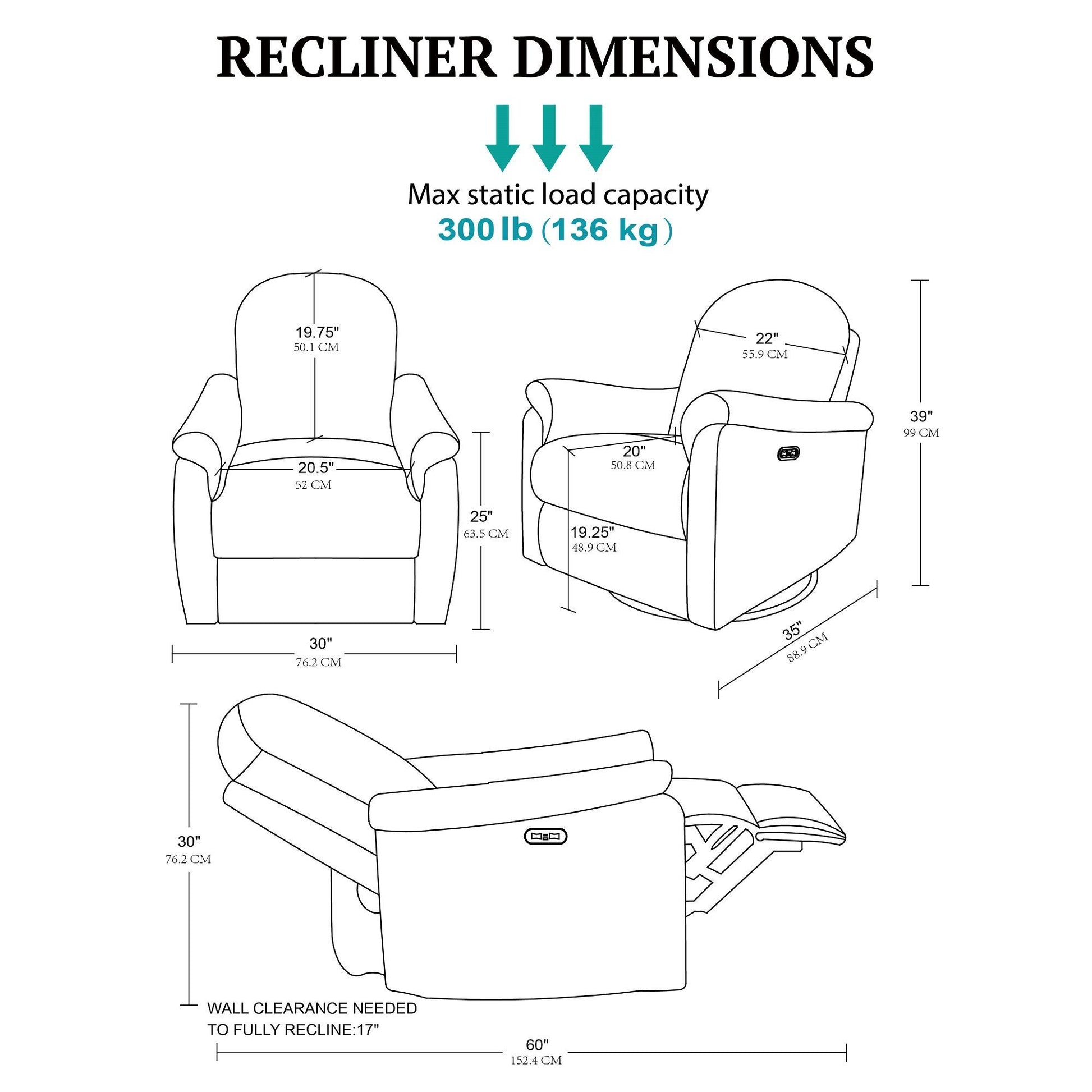 Elio - Power Recliner - Beige