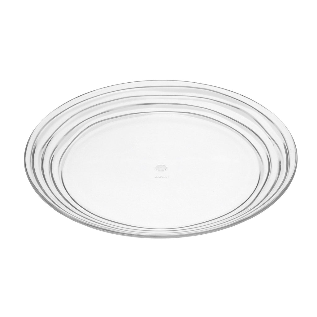 Designer Swirl Acrylic Dinner Plates (Set of 4)