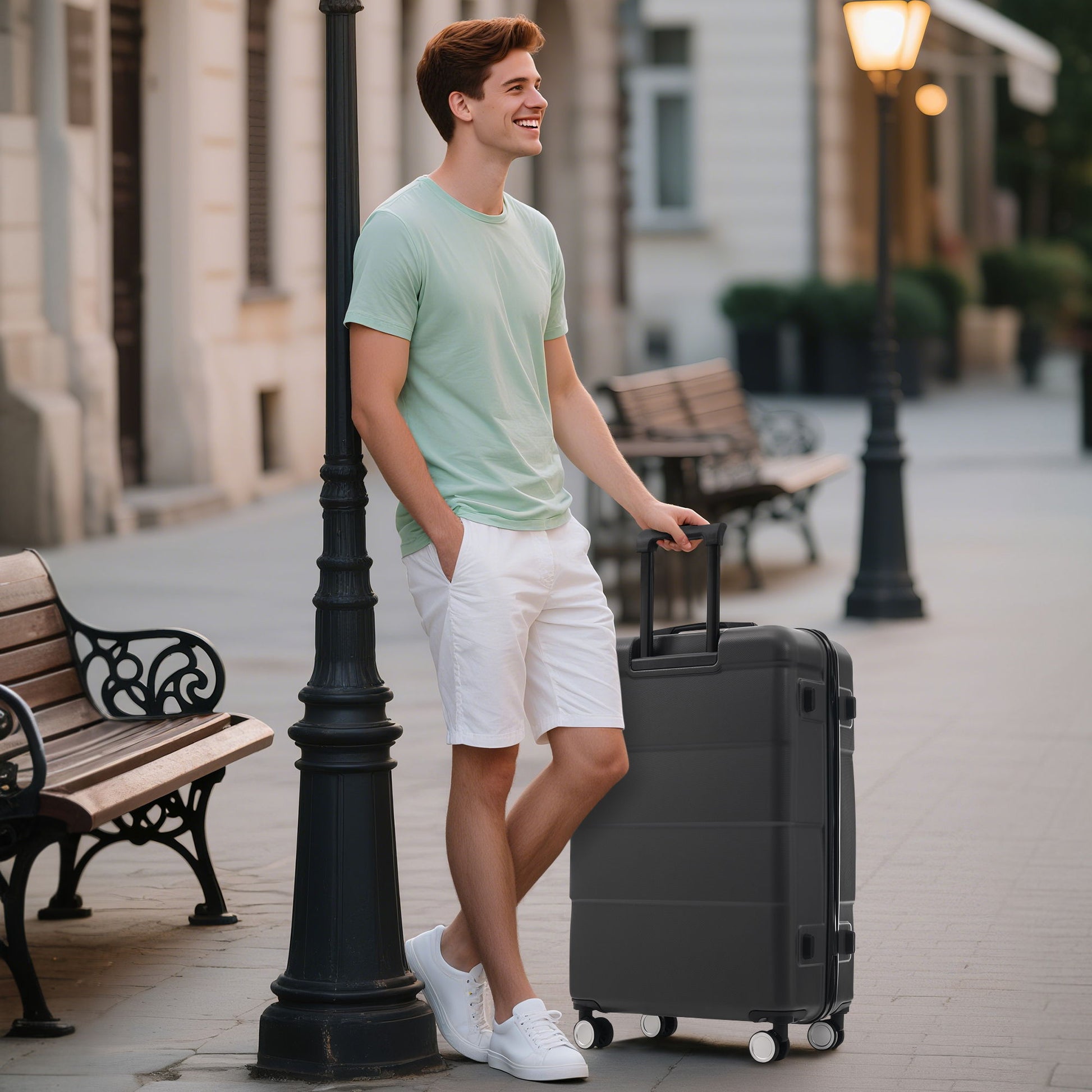 Hardshell Luggage Set 6 Piece With Duffel & Toiletry Bag