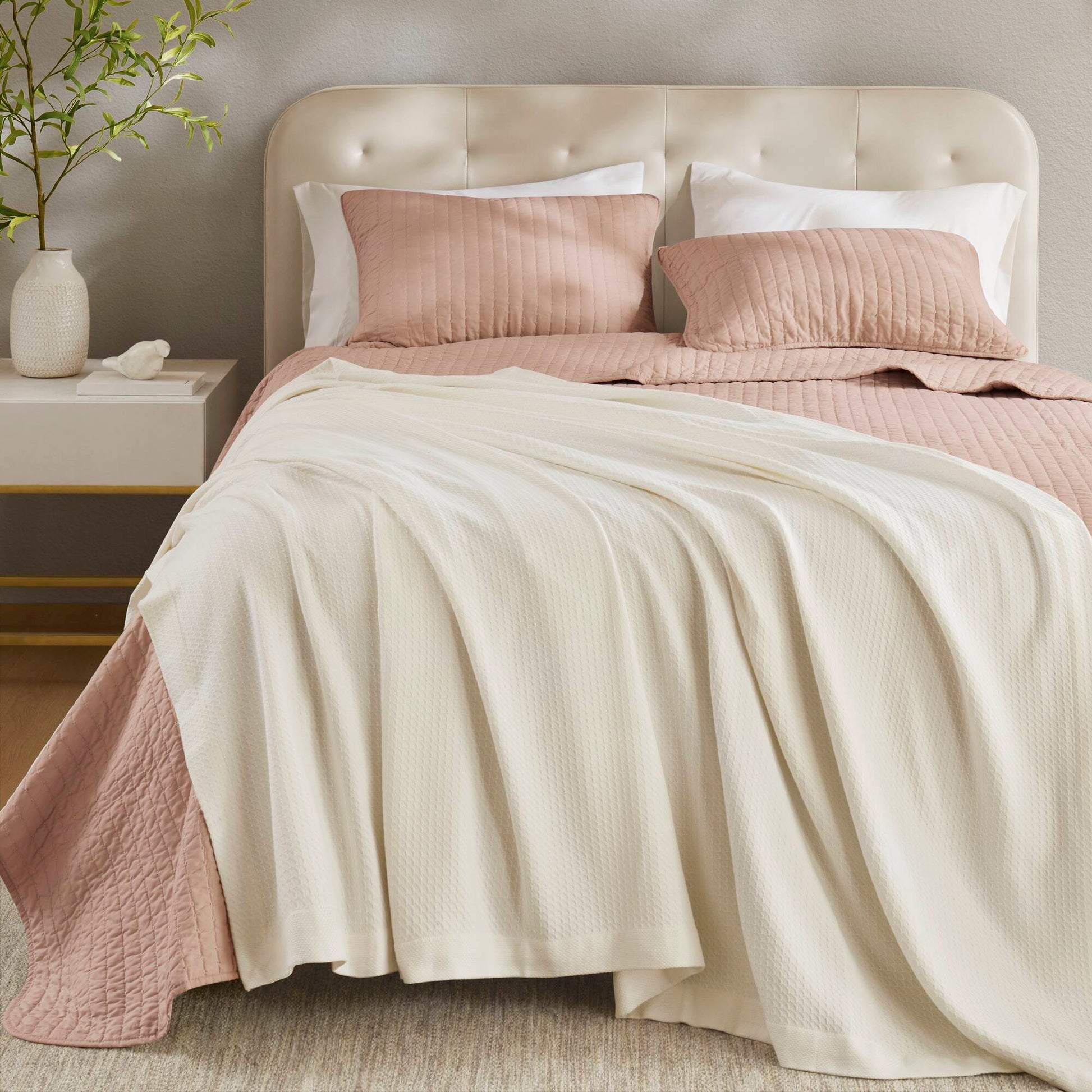 Egyptian Cotton - Full Blanket - Ivory