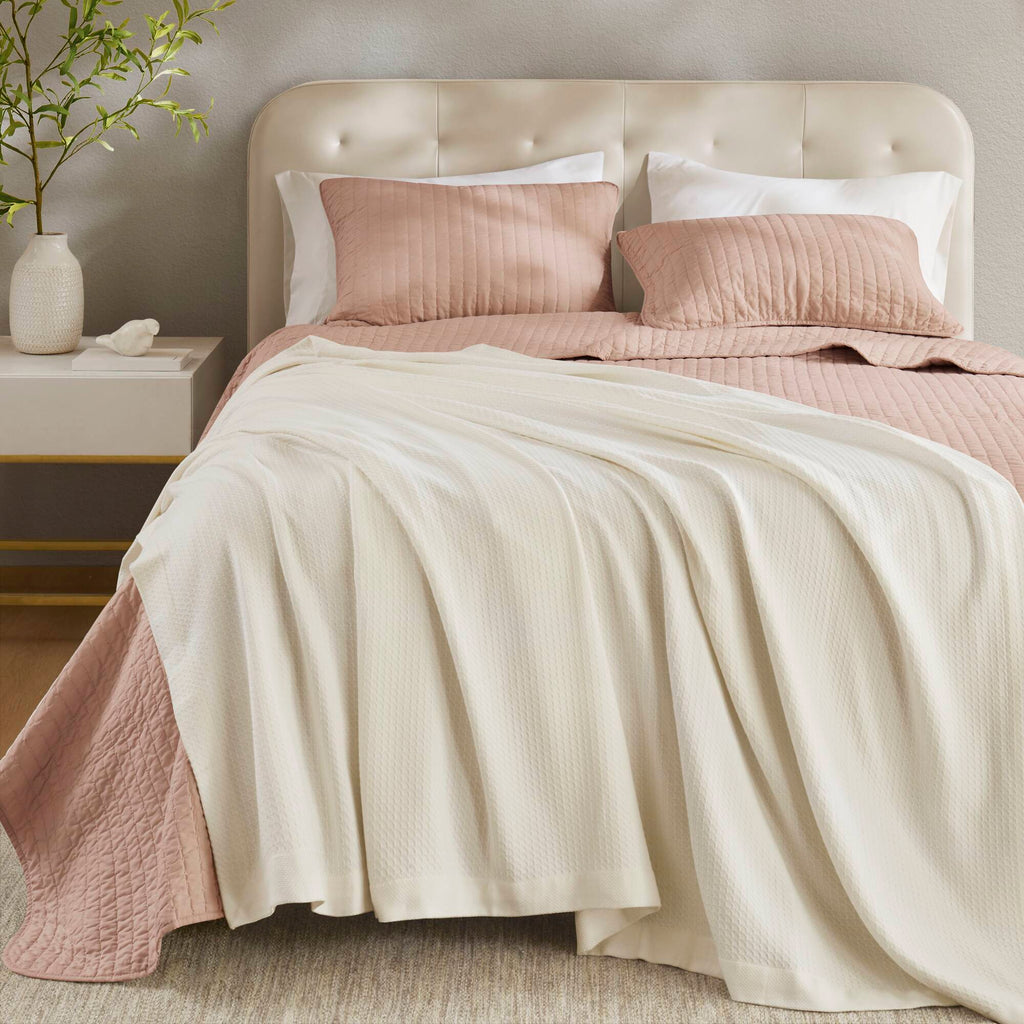 Egyptian Cotton - King Blanket - Ivory