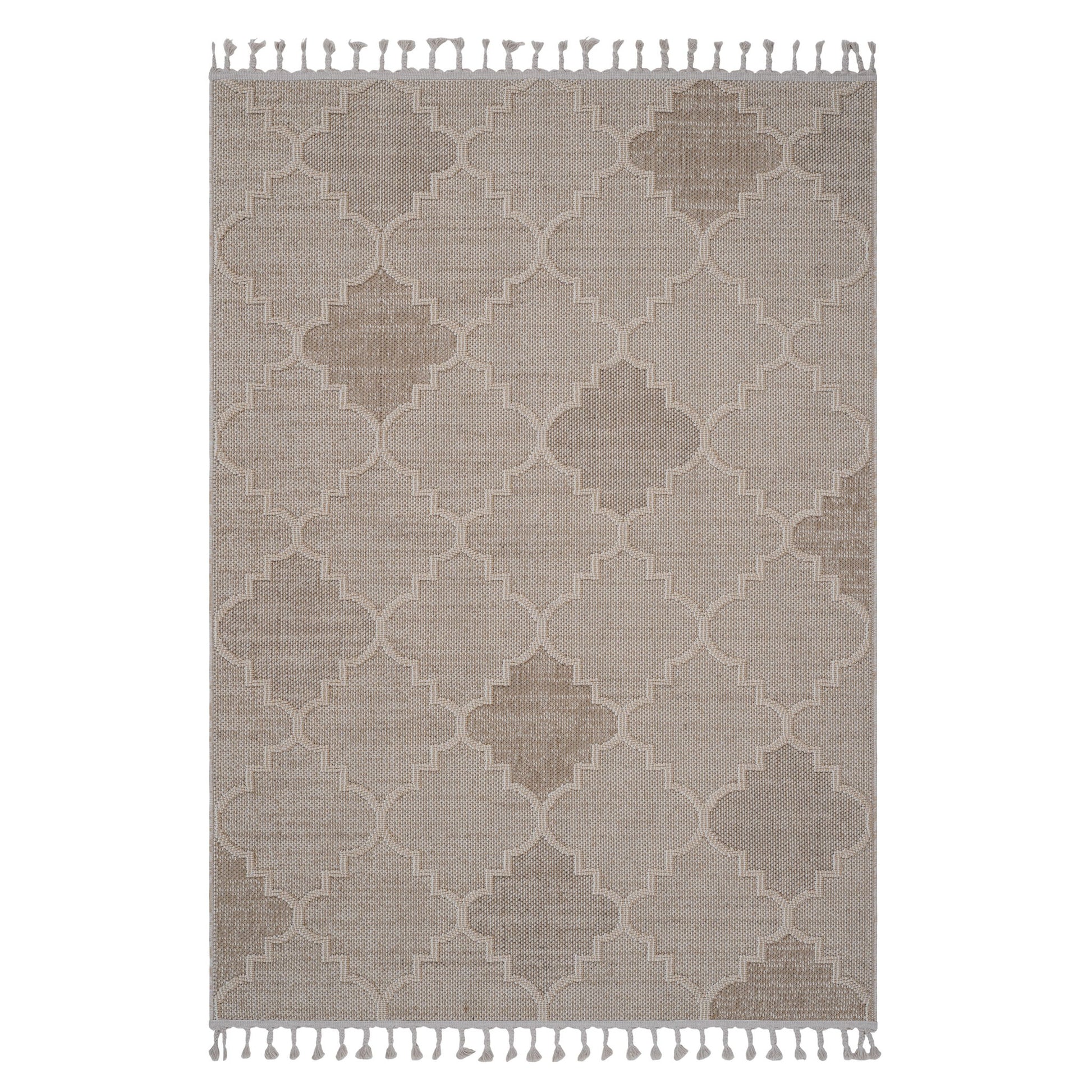 Guros - 8' X 10' Trellis Indoor / Outdoor Area Rug - Cream