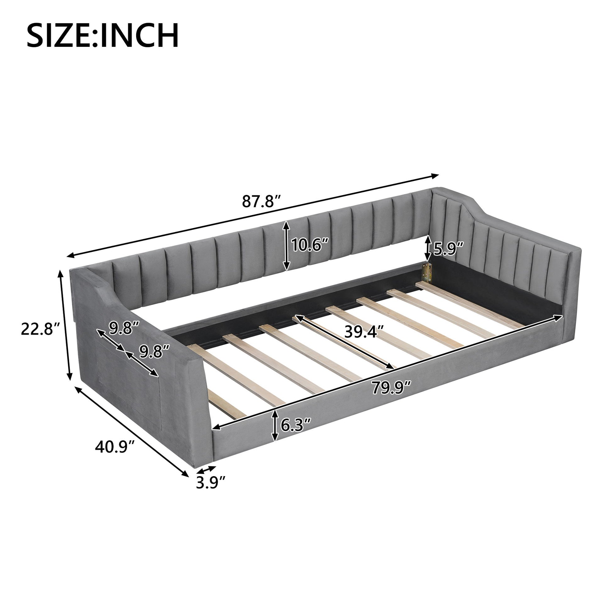 Daybed With Side Storage Pocket