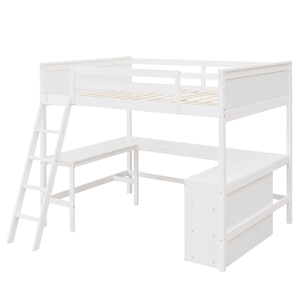 Loft Bed With Shelves With Desk