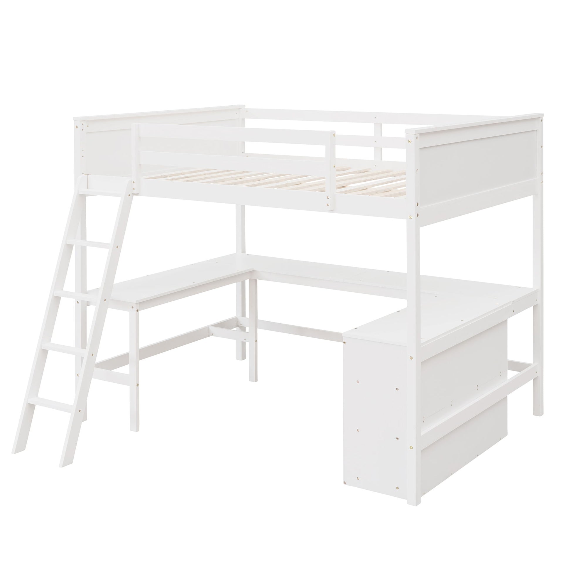 Loft Bed With Shelves With Desk