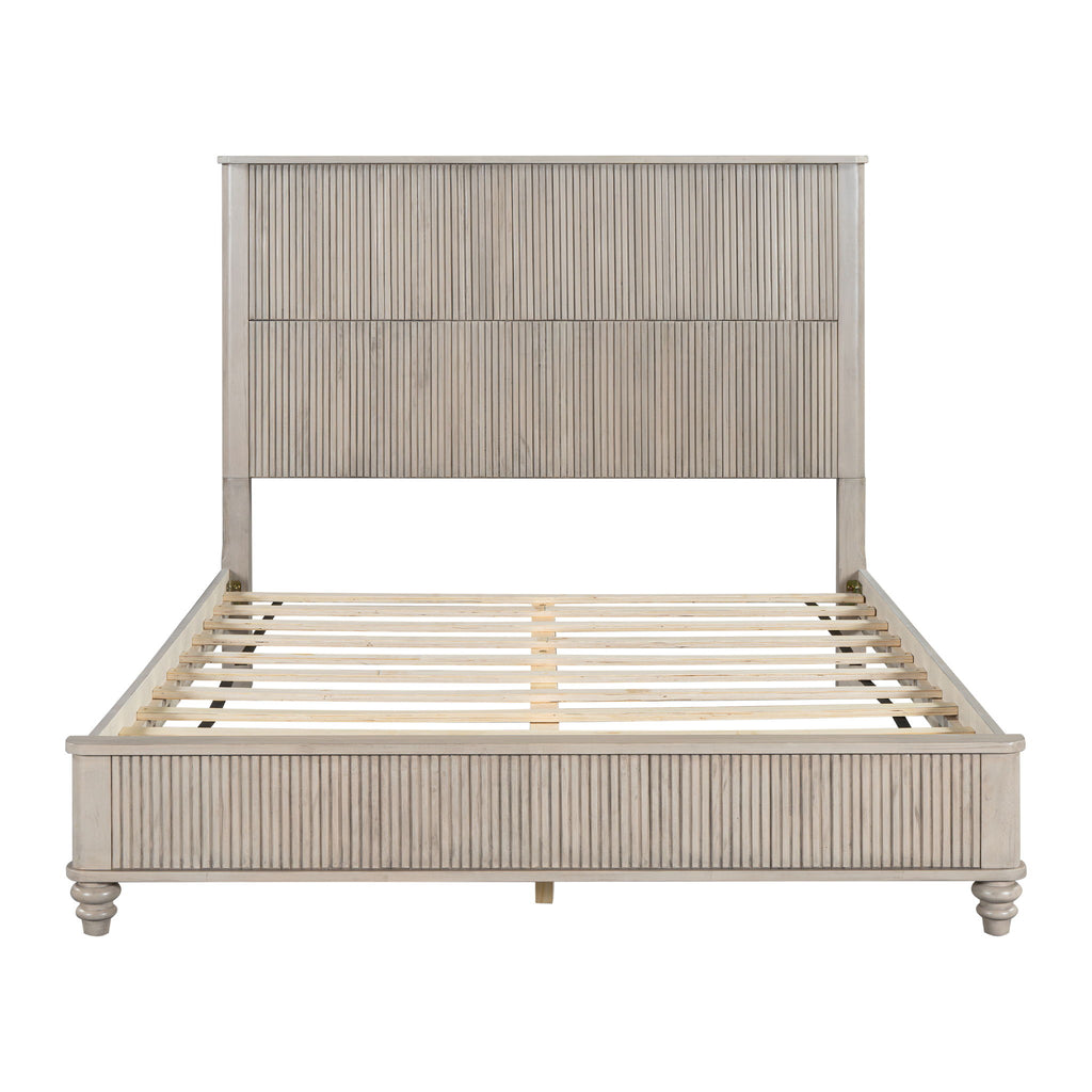 Platform Bed Frame & Tall Headboard