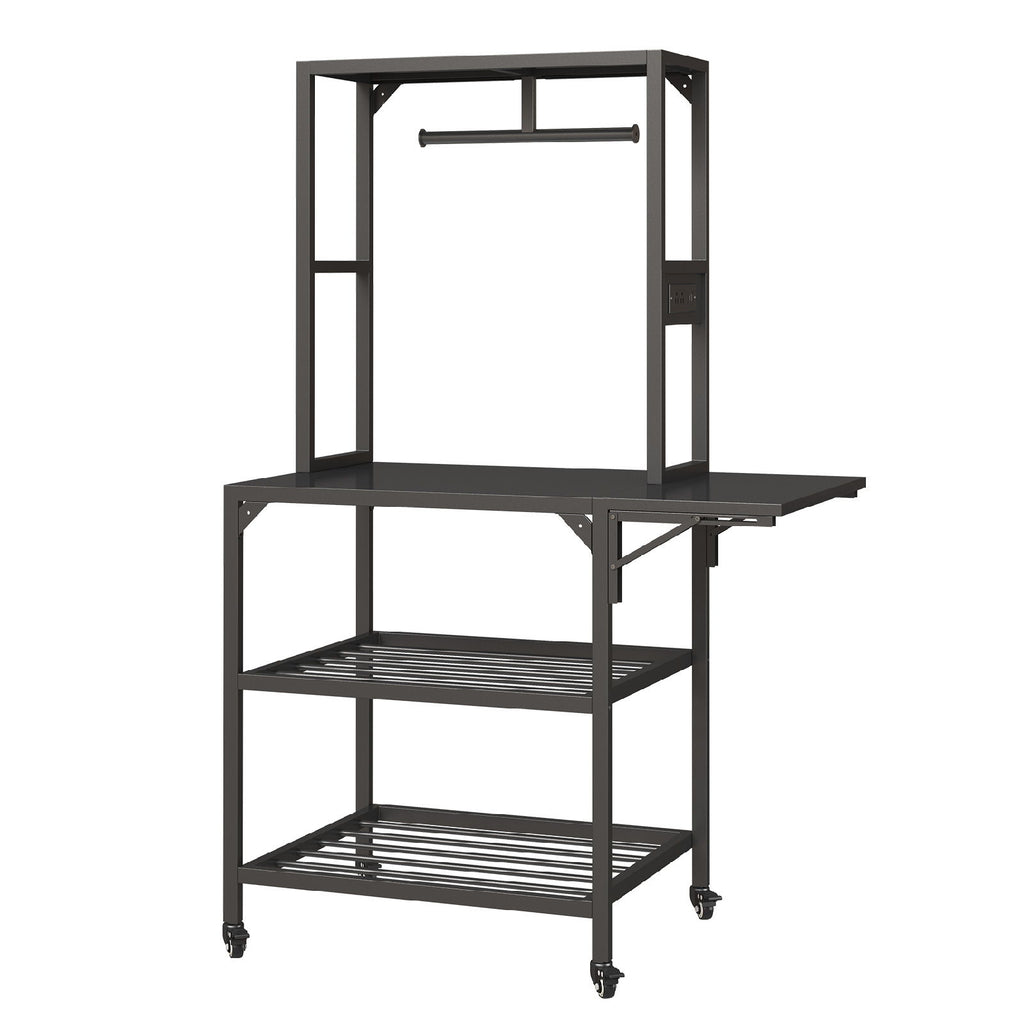 Heavy Duty 3D Printer Stand With Filament Storage Rack - Black