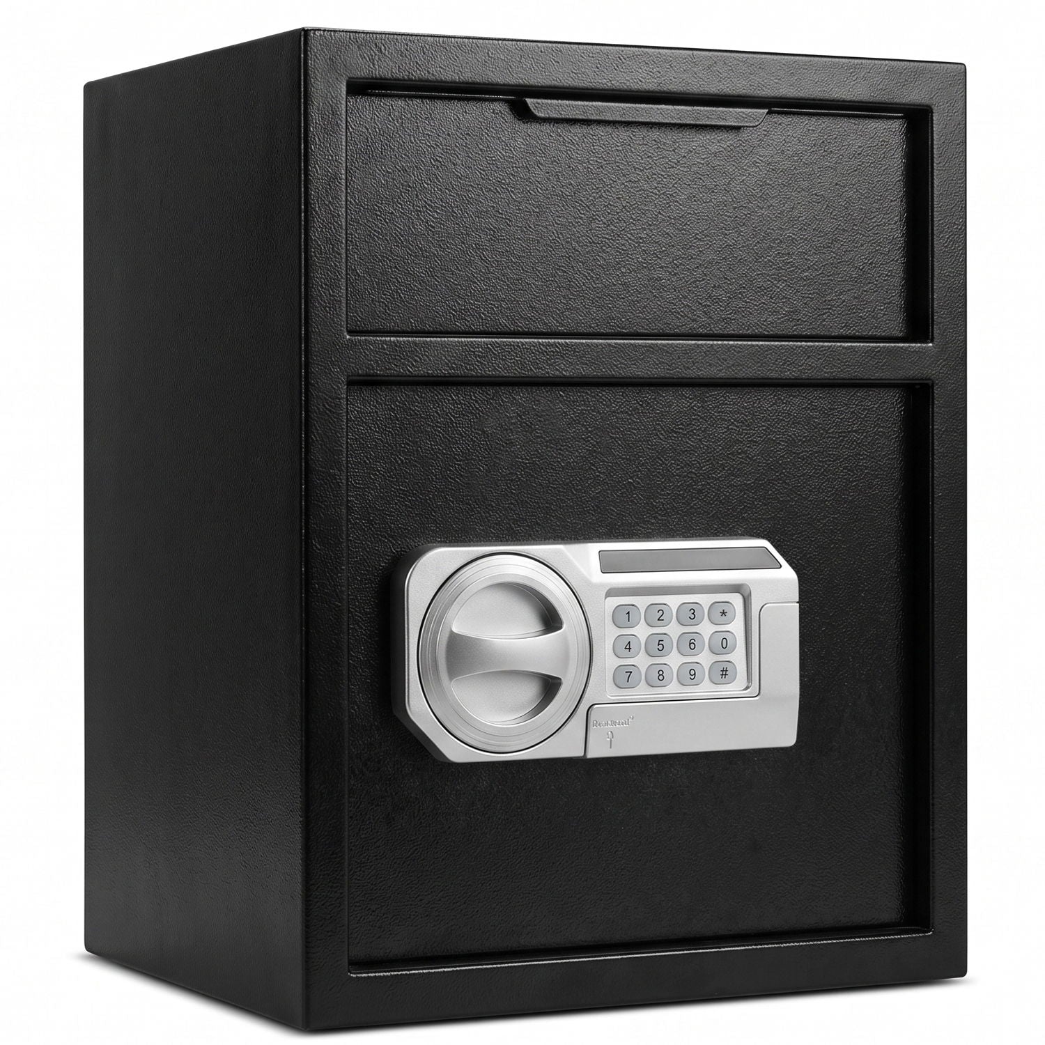 Safe With Drop Slot For Cash Deposits, Multi Scene Safe For Office - Black