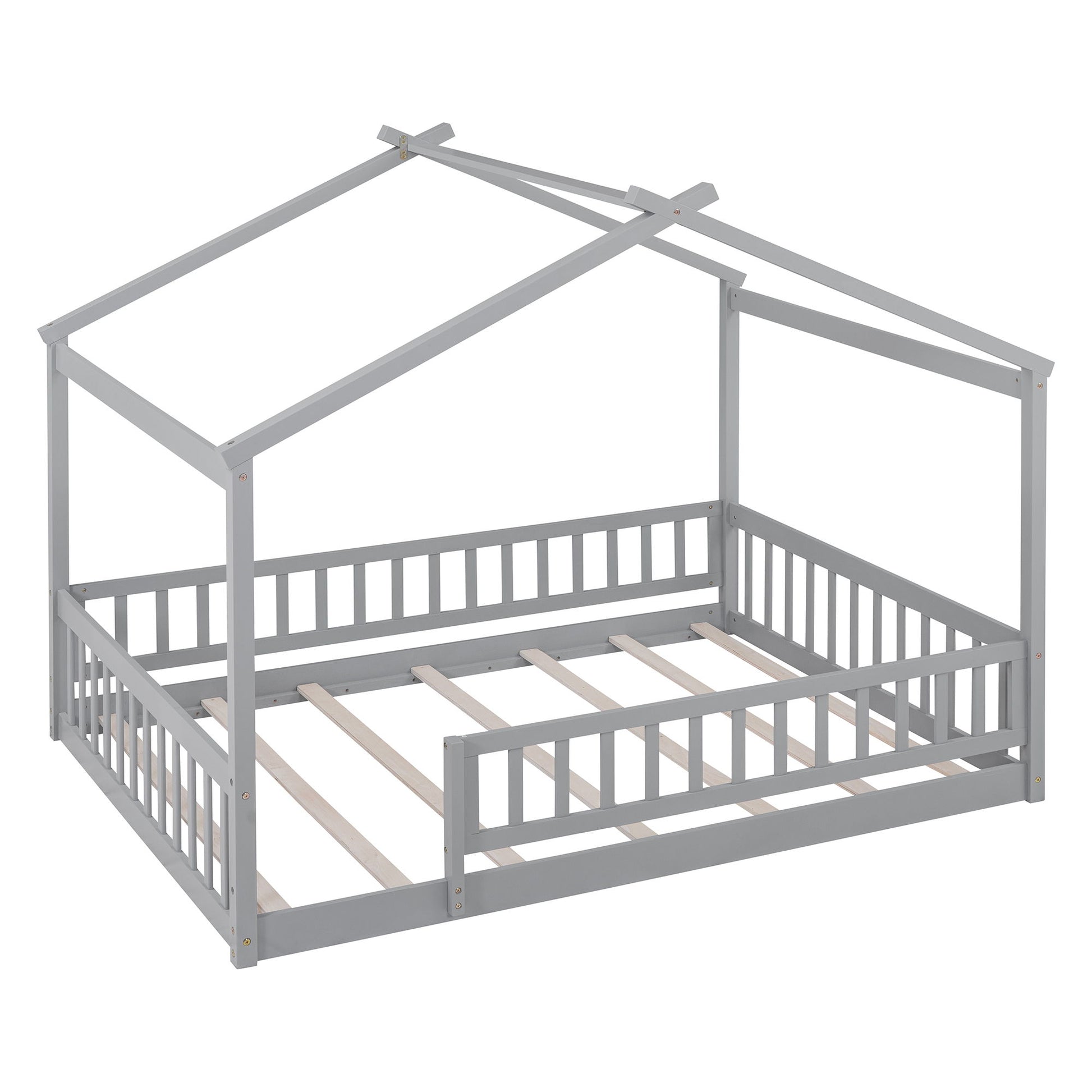Bed House Bed Frame With Fence