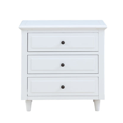 Gewnee - Nightstand With 3 Drawers - White